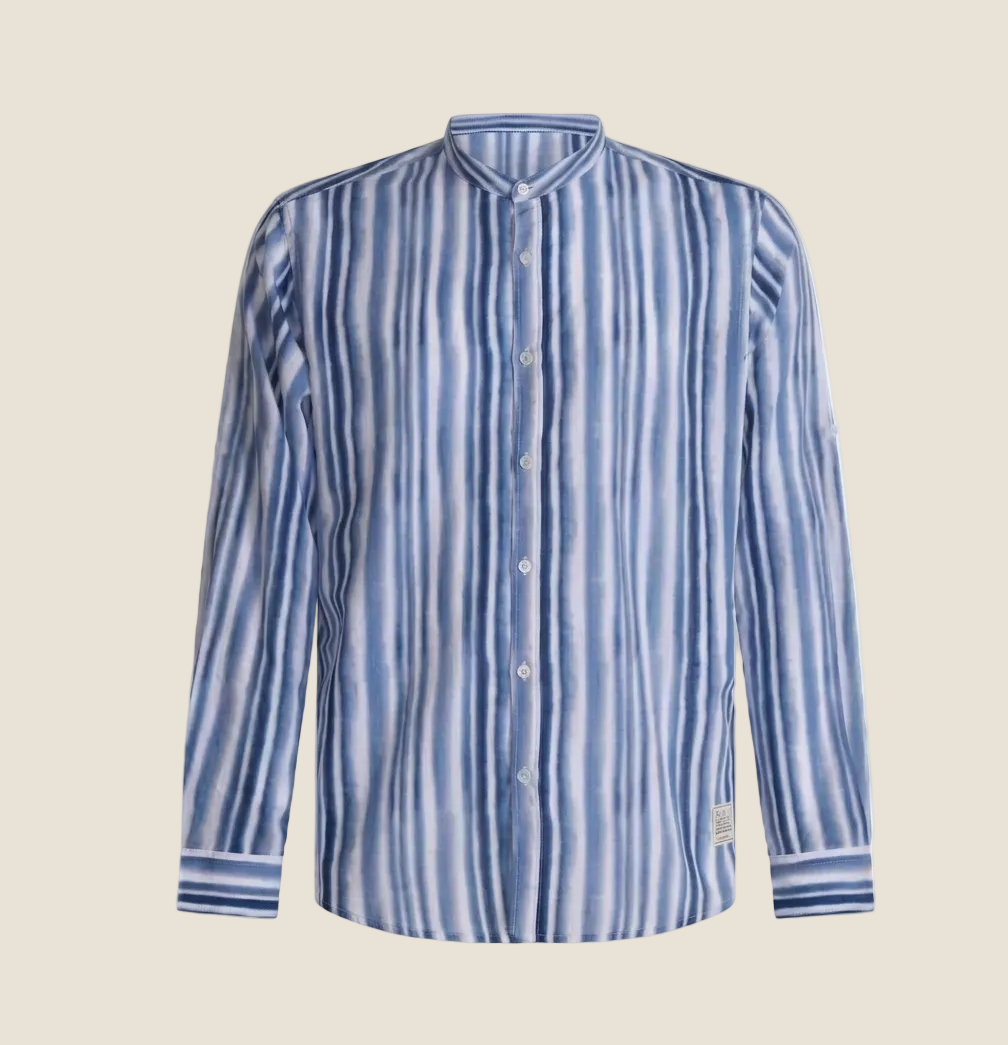 Over/D - Camicia M/L Collo Pistagna Riga