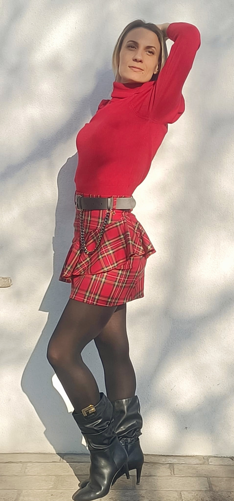 Dixie-minigonna tartan