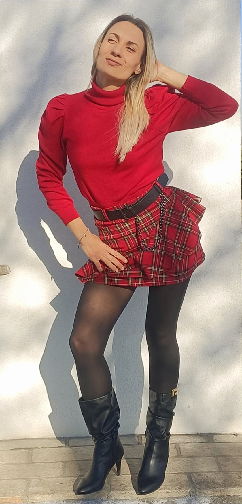Dixie-minigonna tartan