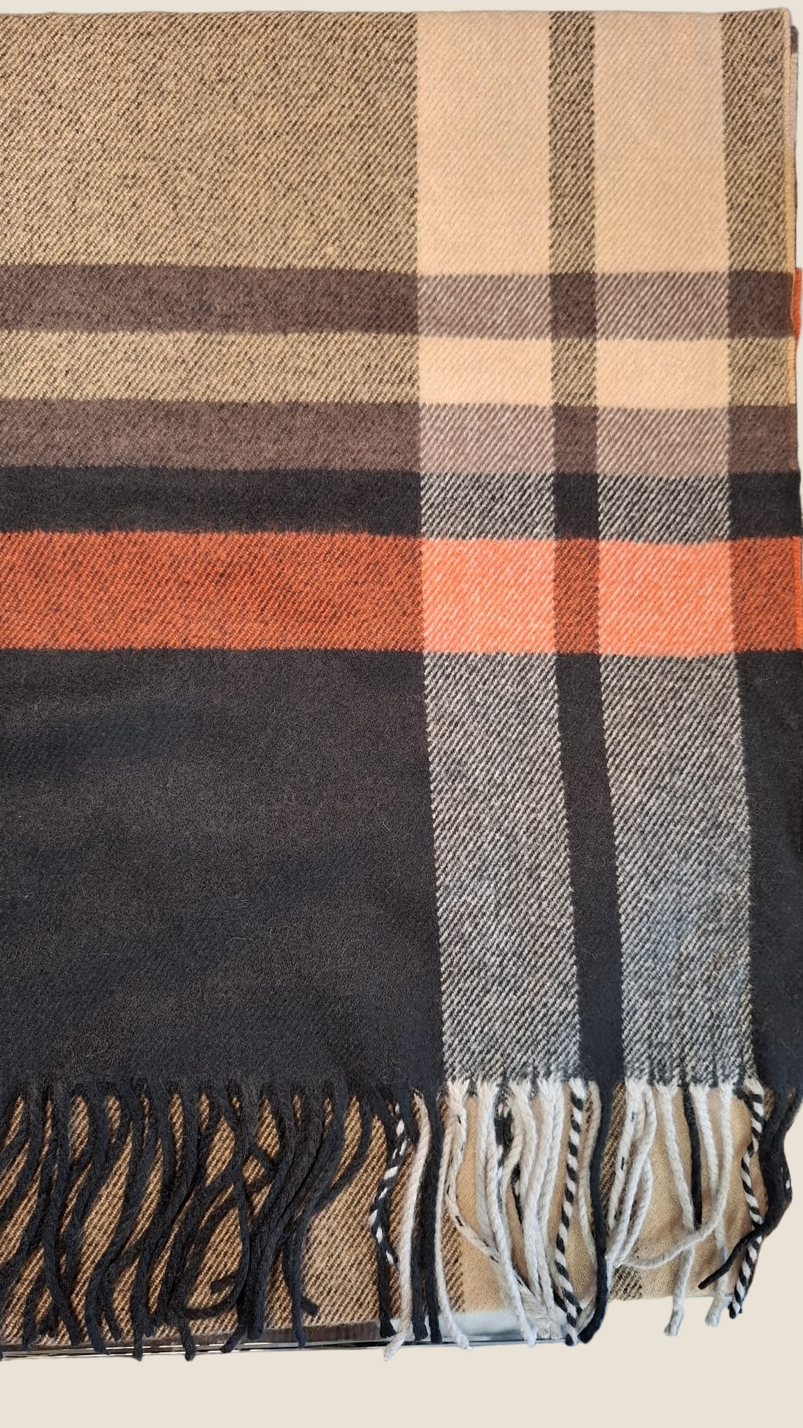 Madison shop Sciarpa con frangia 100% viscosa