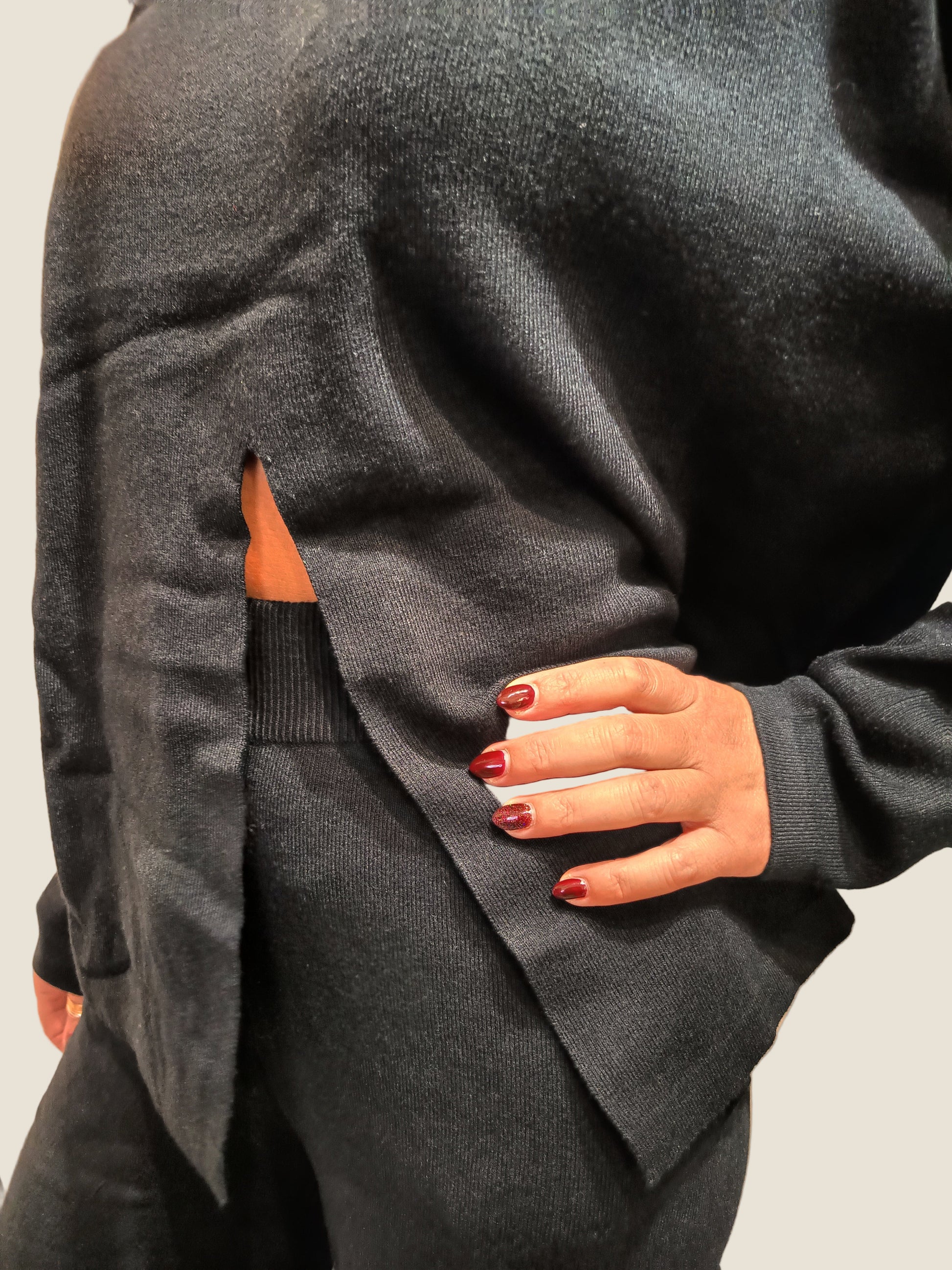 OVER/D  Completo Pantalone e Dolcevita In Maglia