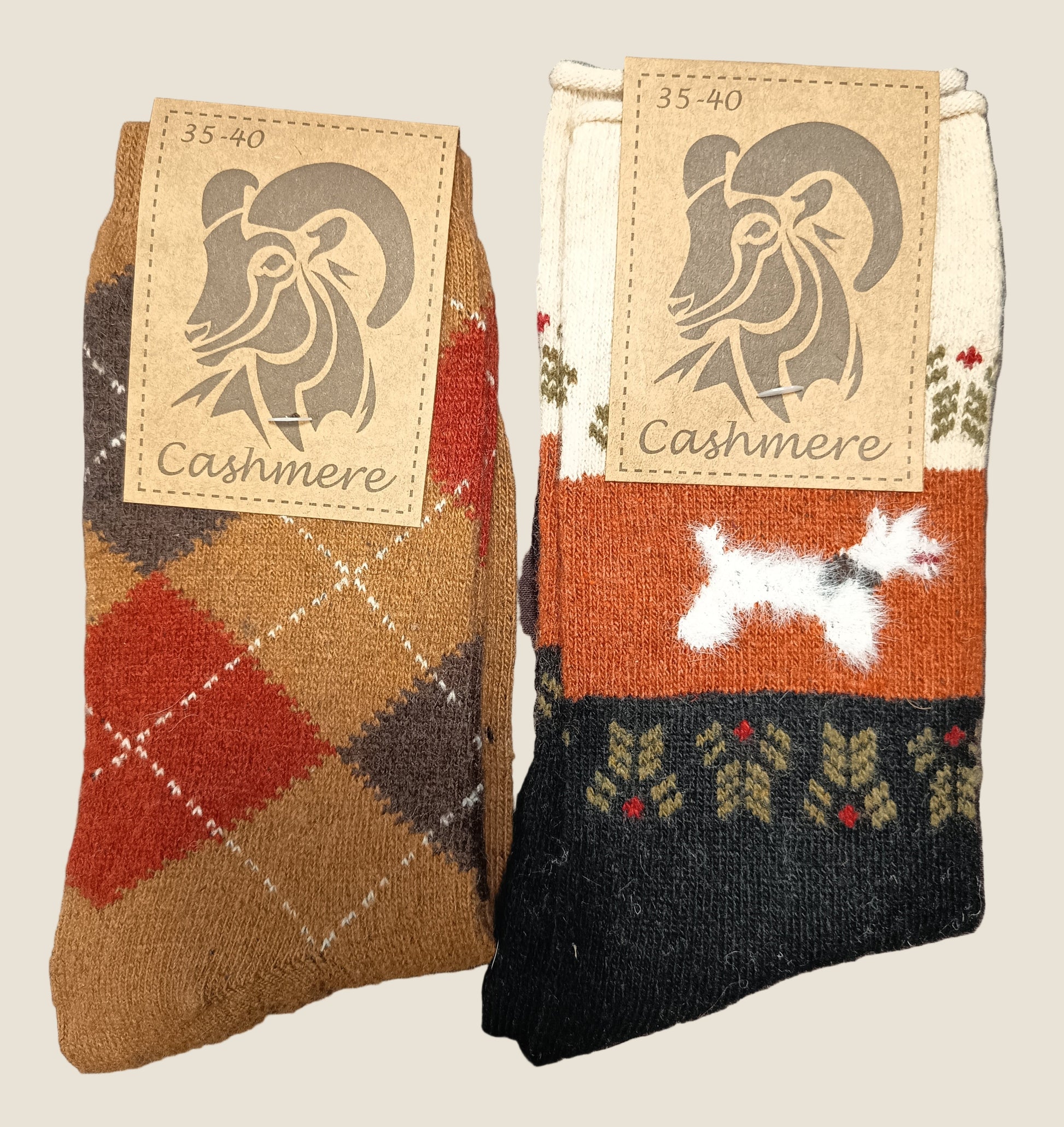 Madison shop Coppia di calze in misto cashmere