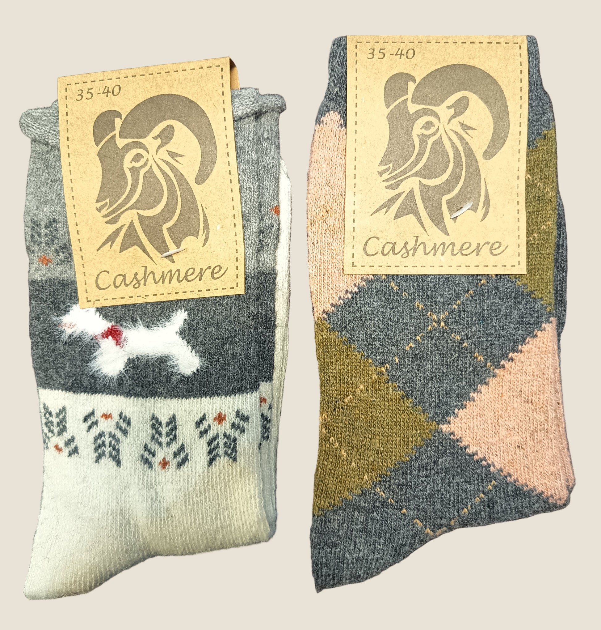 Madison shop Coppia di calze in misto cashmere