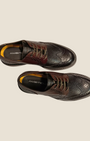 Scarpe brogue Madison Shop Ambitious in pelle bicolore marrone e nero con dettagli traforati e suola leggera