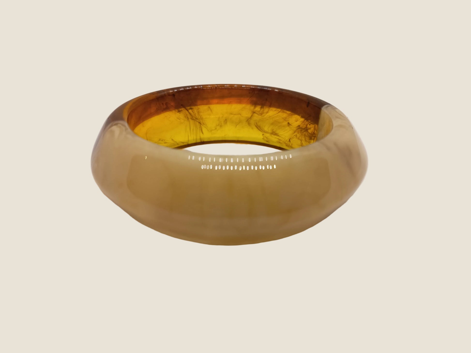 Madison shop Bracciale bicolor in lucite