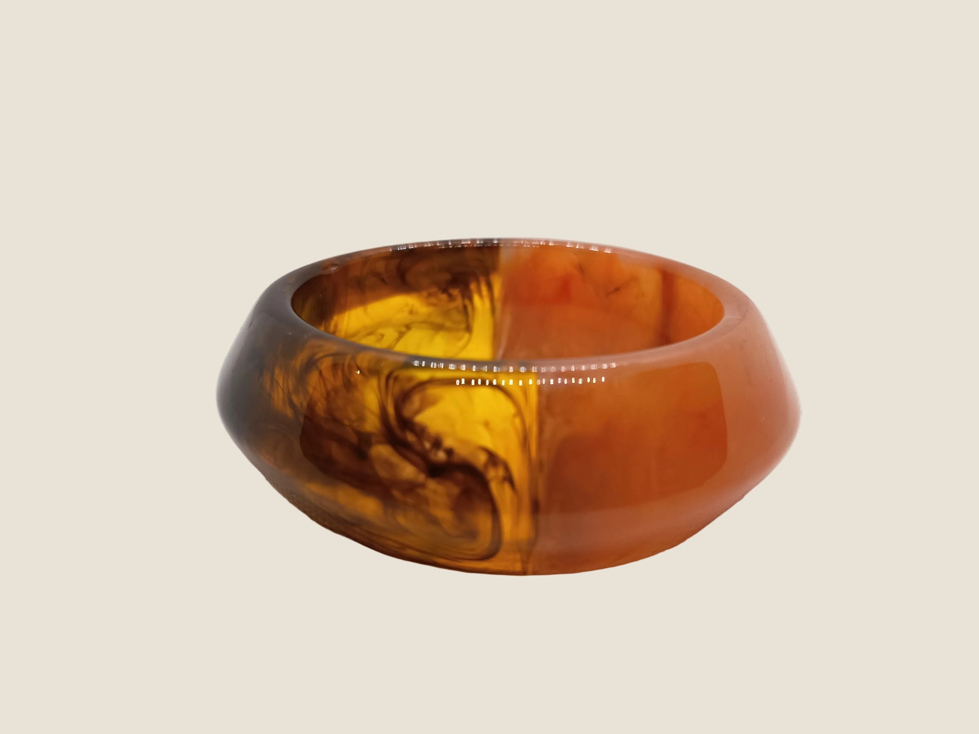 Madison shop Bracciale bicolor in lucite