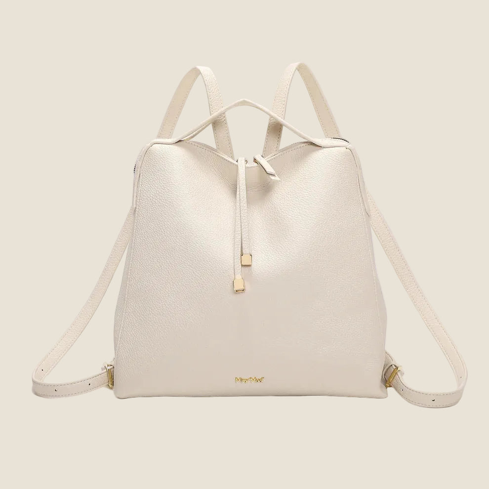 Mimi Mua - Zaino Con Tira Zip e Dettaglio Quadrato