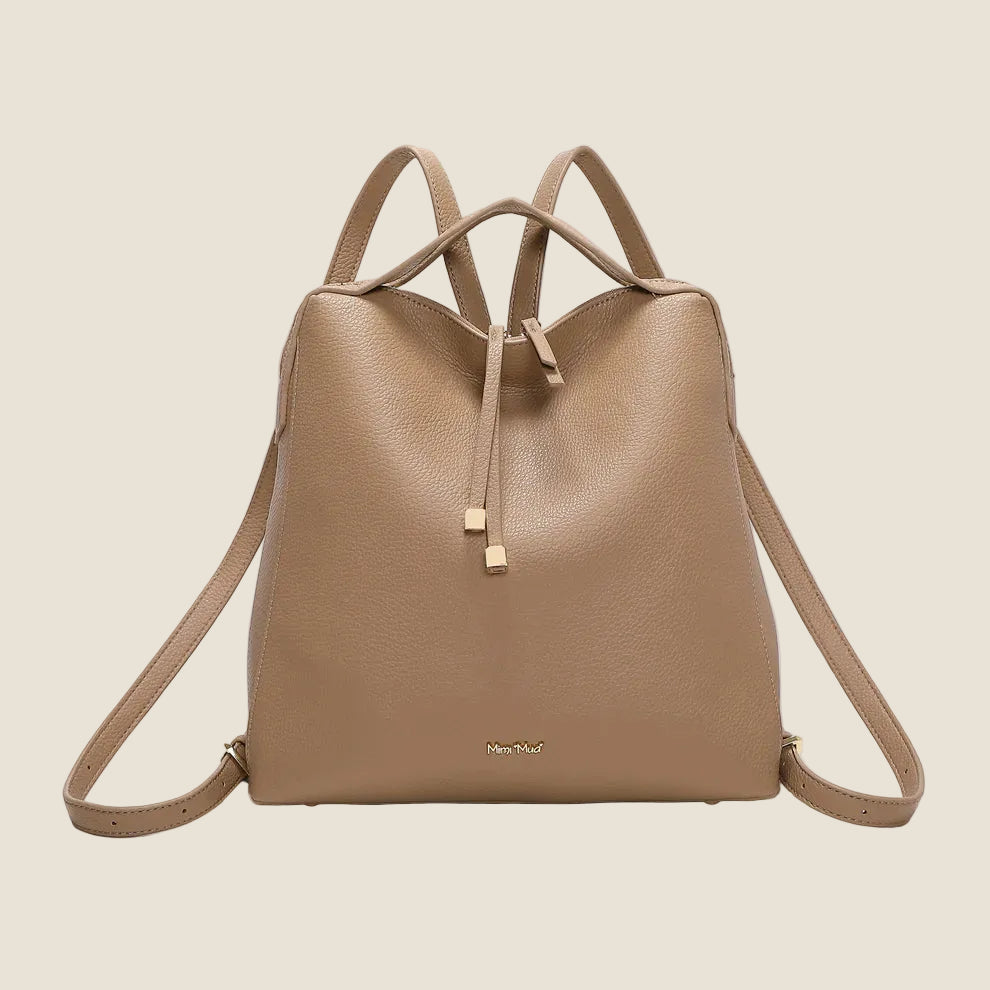 Mimi Mua - Zaino Con Tira Zip e Dettaglio Quadrato
