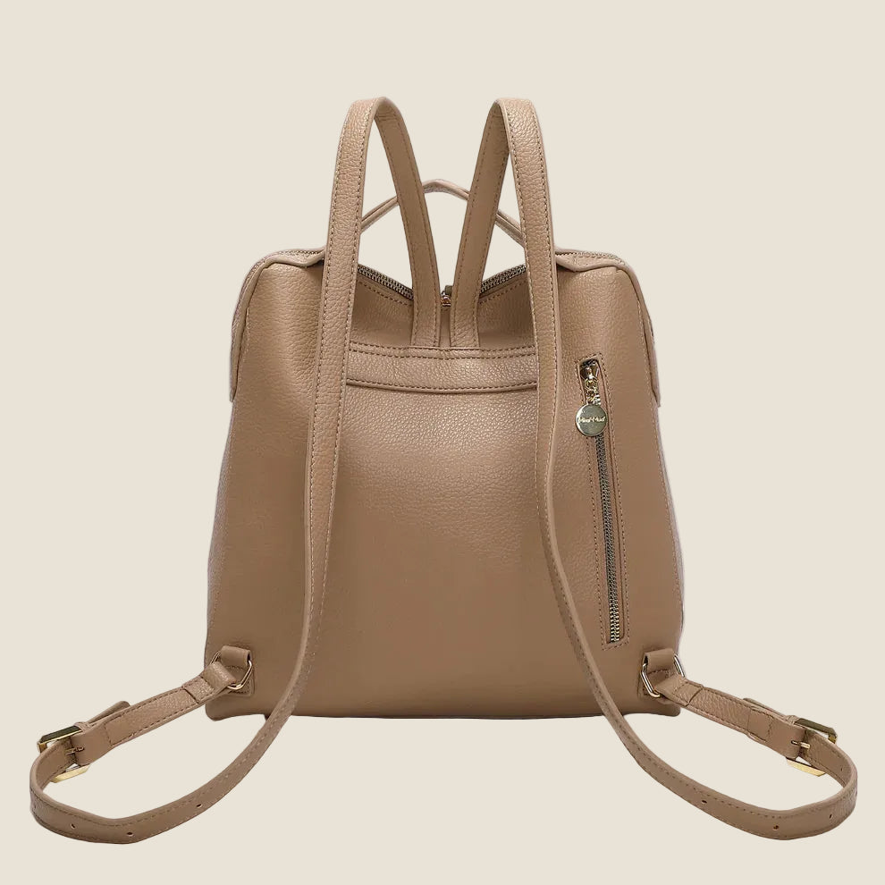 Mimi Mua - Zaino Con Tira Zip e Dettaglio Quadrato