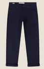 Pantalone 5 tasche Madison Shop OVER/D in cotone blu navy con vestibilità regolare e chiusura a zip e bottone