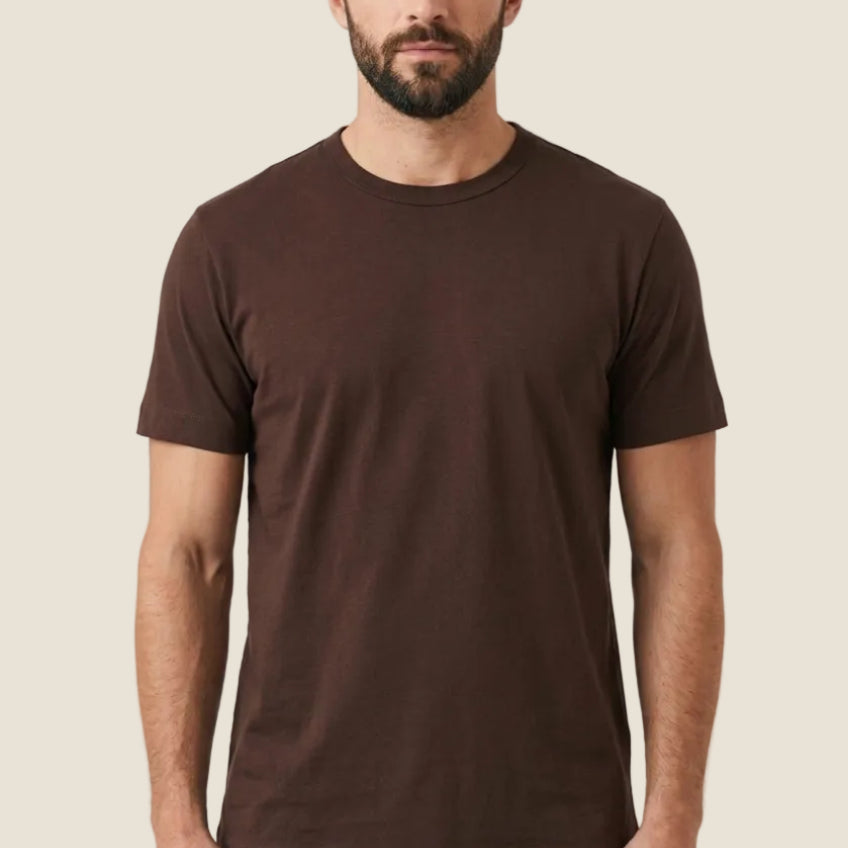 T-shirt manica corta paricollo 2 layers