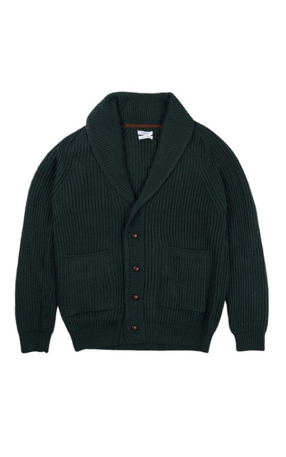 Over-D Cardigan collo sciallato