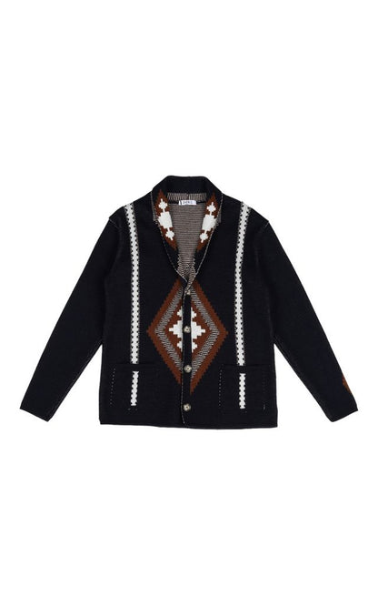 Over-D cardigan sciallato fancy