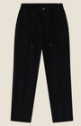 Pantamolla uomo slim fit nero Madison Shop con elastico in vita, coulisse e nervature frontali eleganti