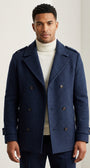 Giubbino modello peacot regular fit