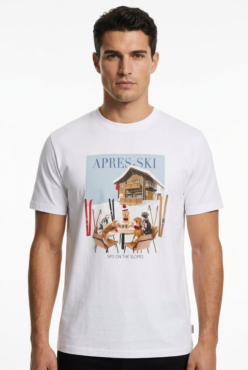 T-shirt grafica manica corta Bianco