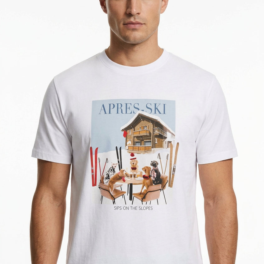T-shirt grafica manica corta Bianco