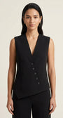 Gilet abbottonatura trasversale