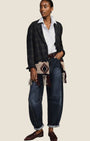 Jeans balloon fit con cuciture a contrasto Denim
