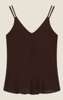 Top con doppie spalline e scollo a V Bruciato
