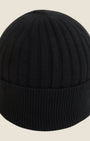 Berretto Unisex in misto Lana e Angora Nero