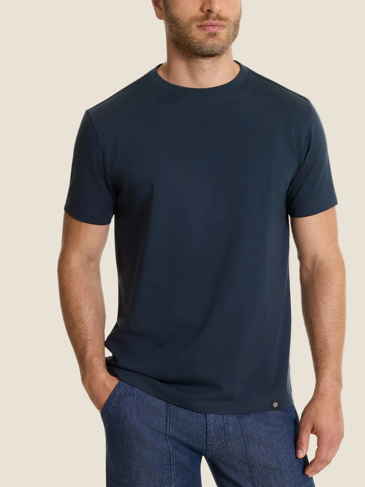 Ragno - Maglietta girocollo tinta unita in Ultralight