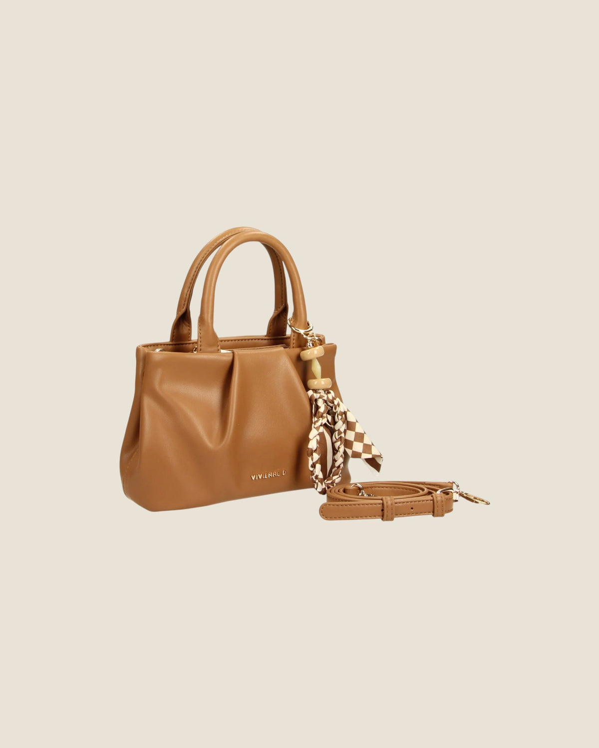 Mini bag emma bloom Camel