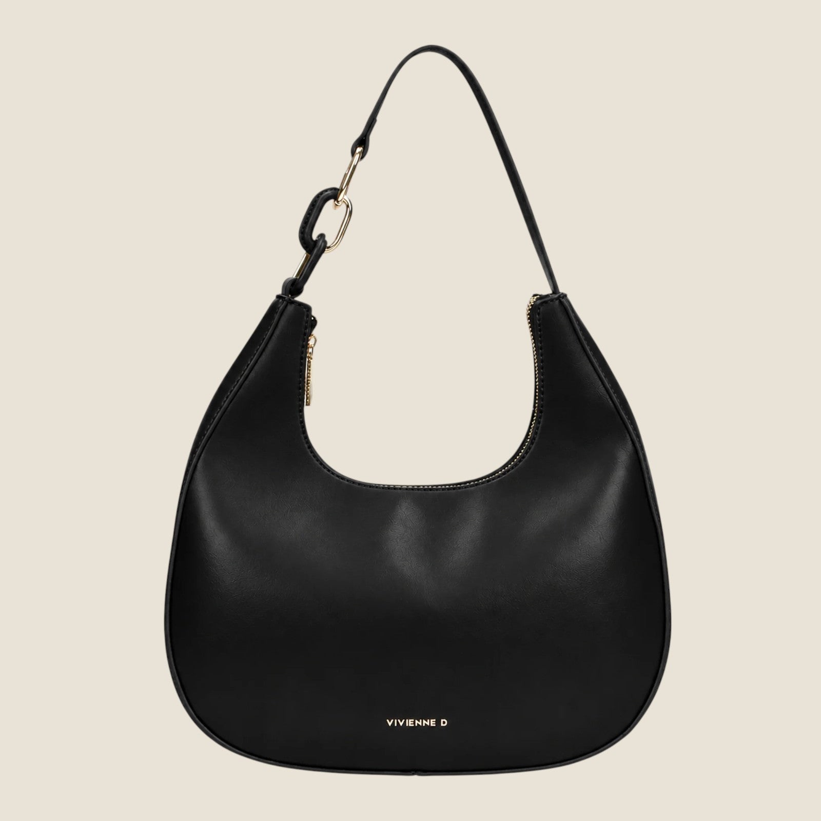 Hobo bag gaia ring Nero