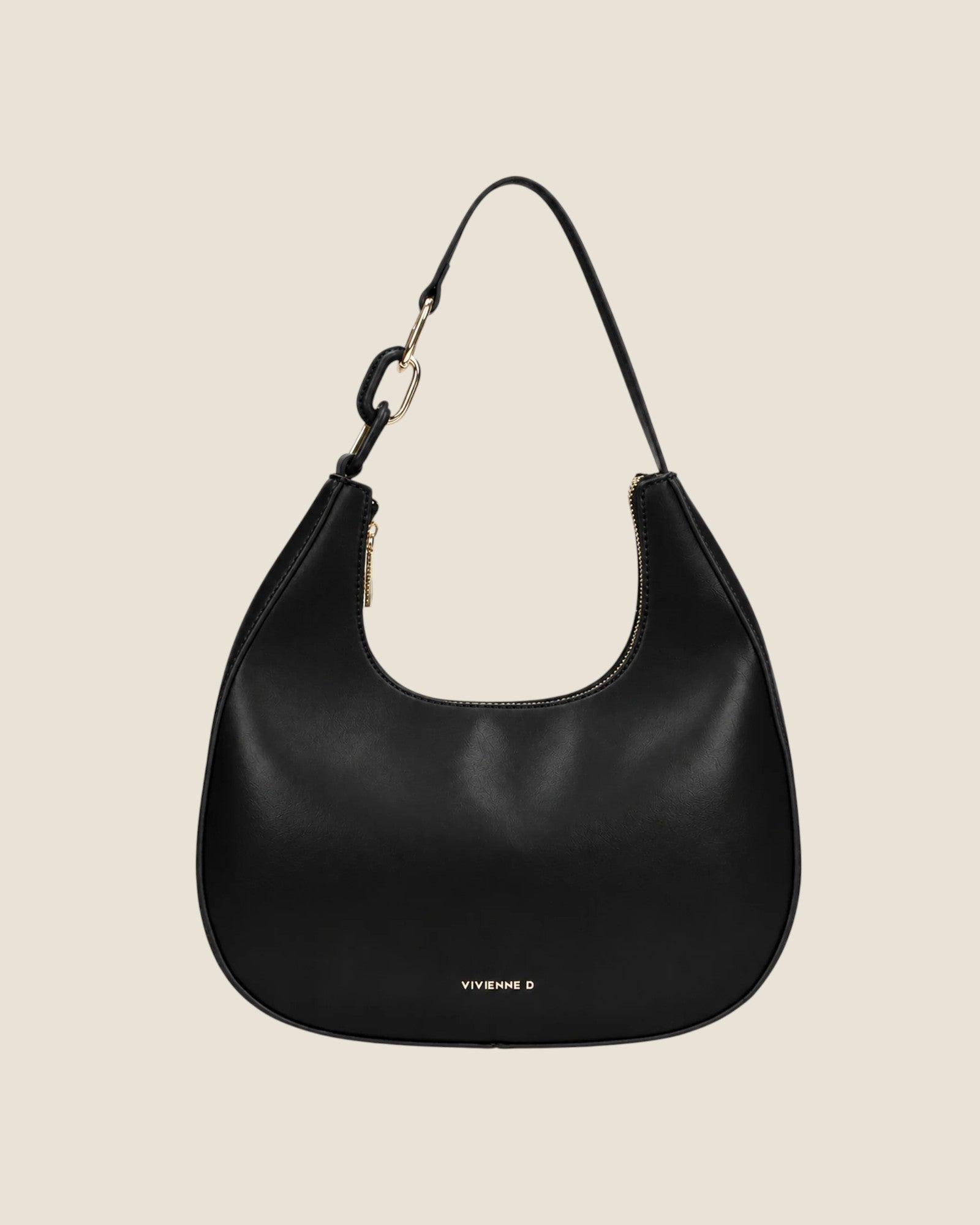 Hobo bag gaia ring Nero