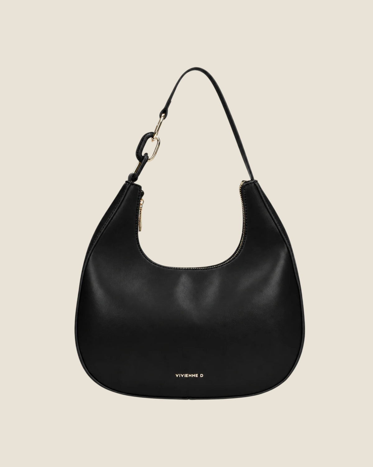 Hobo bag gaia ring Nero