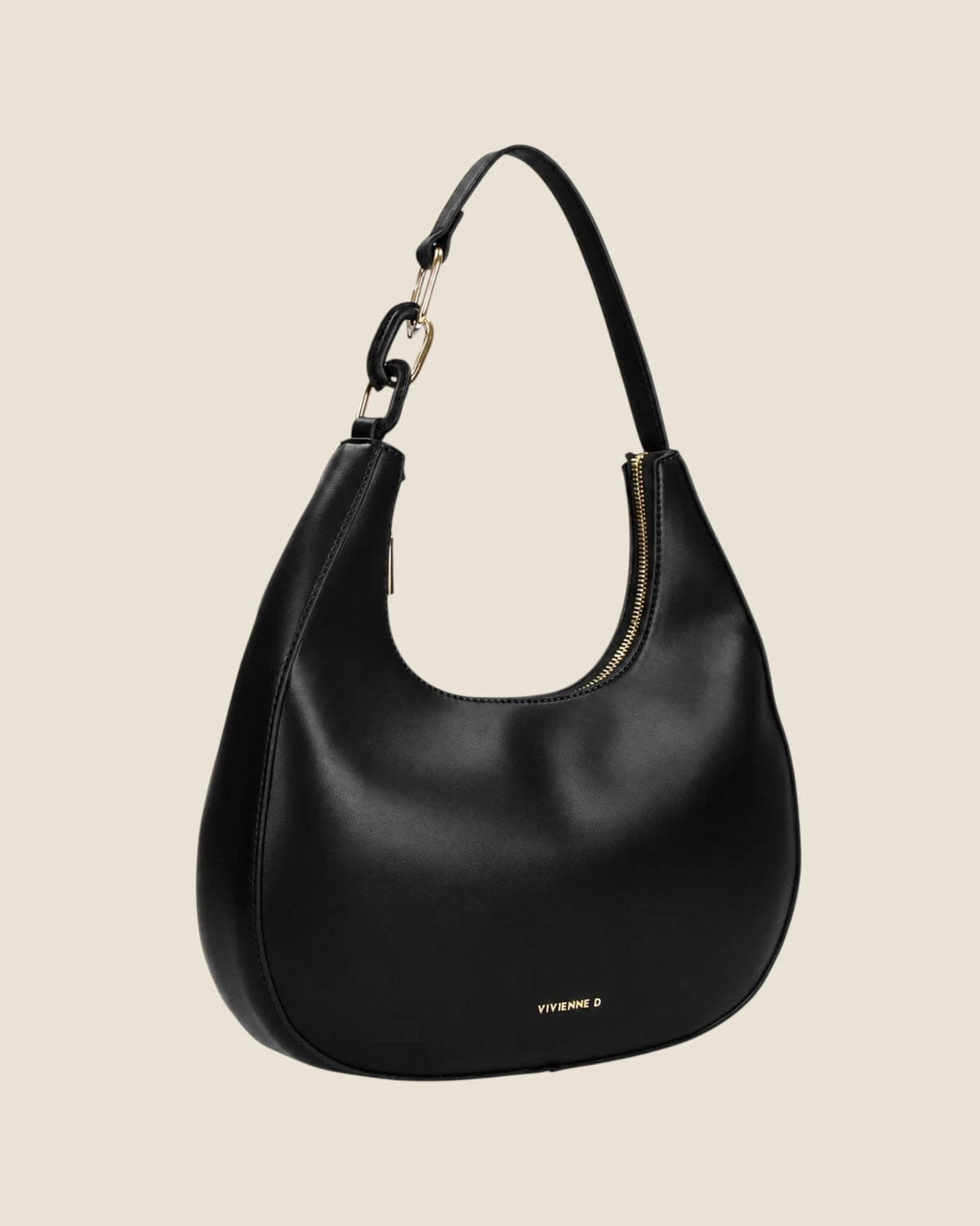 Hobo bag gaia ring Nero
