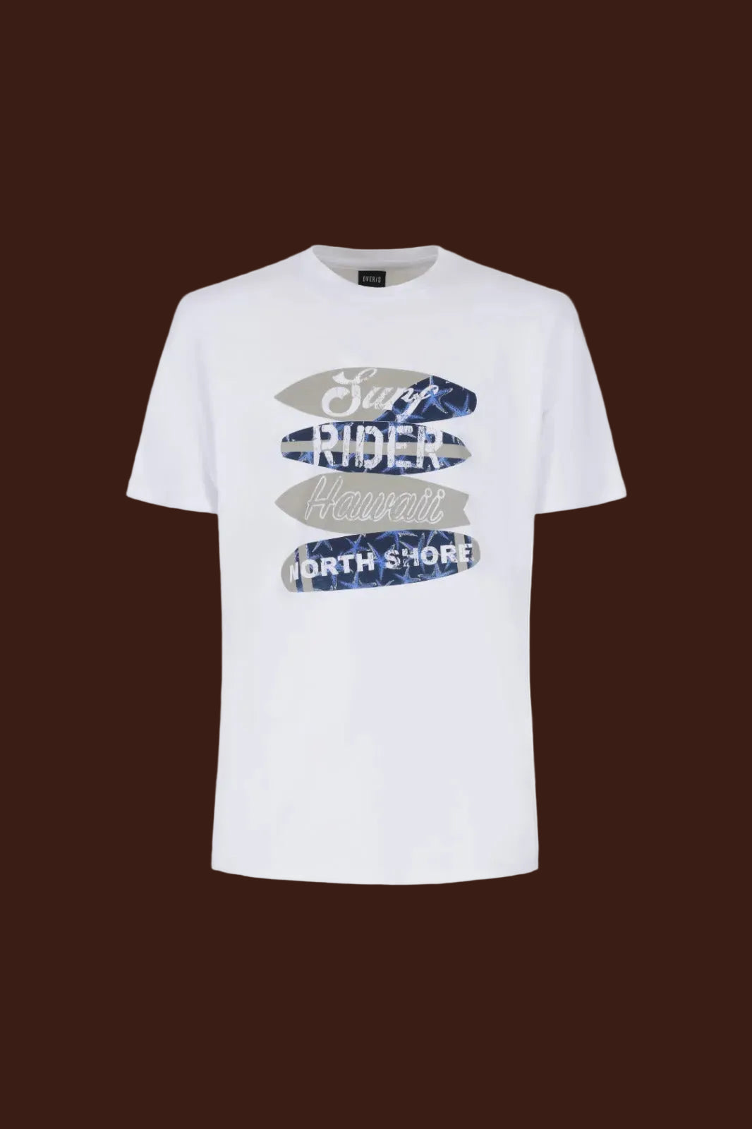 Over/D - T-Shirt con Grafica M/M Paricollo