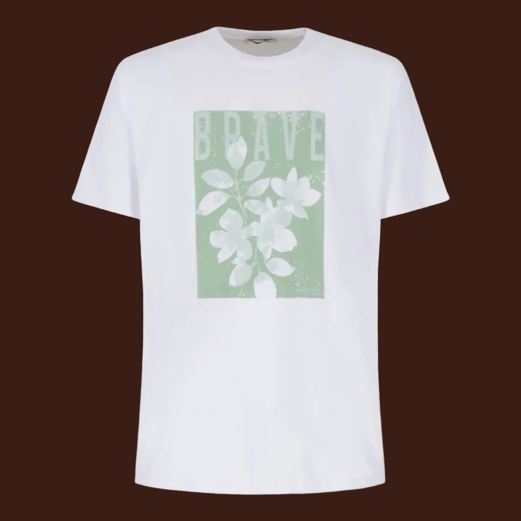 Over/D - T-shirt Grafica M/M Paricollo