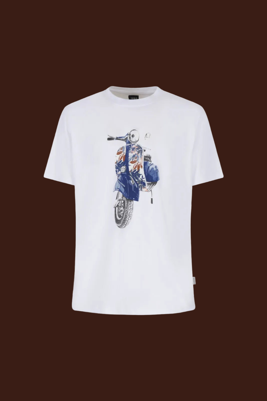 Over/D - T-shirt con Grafica Vespa M/M Paricollo