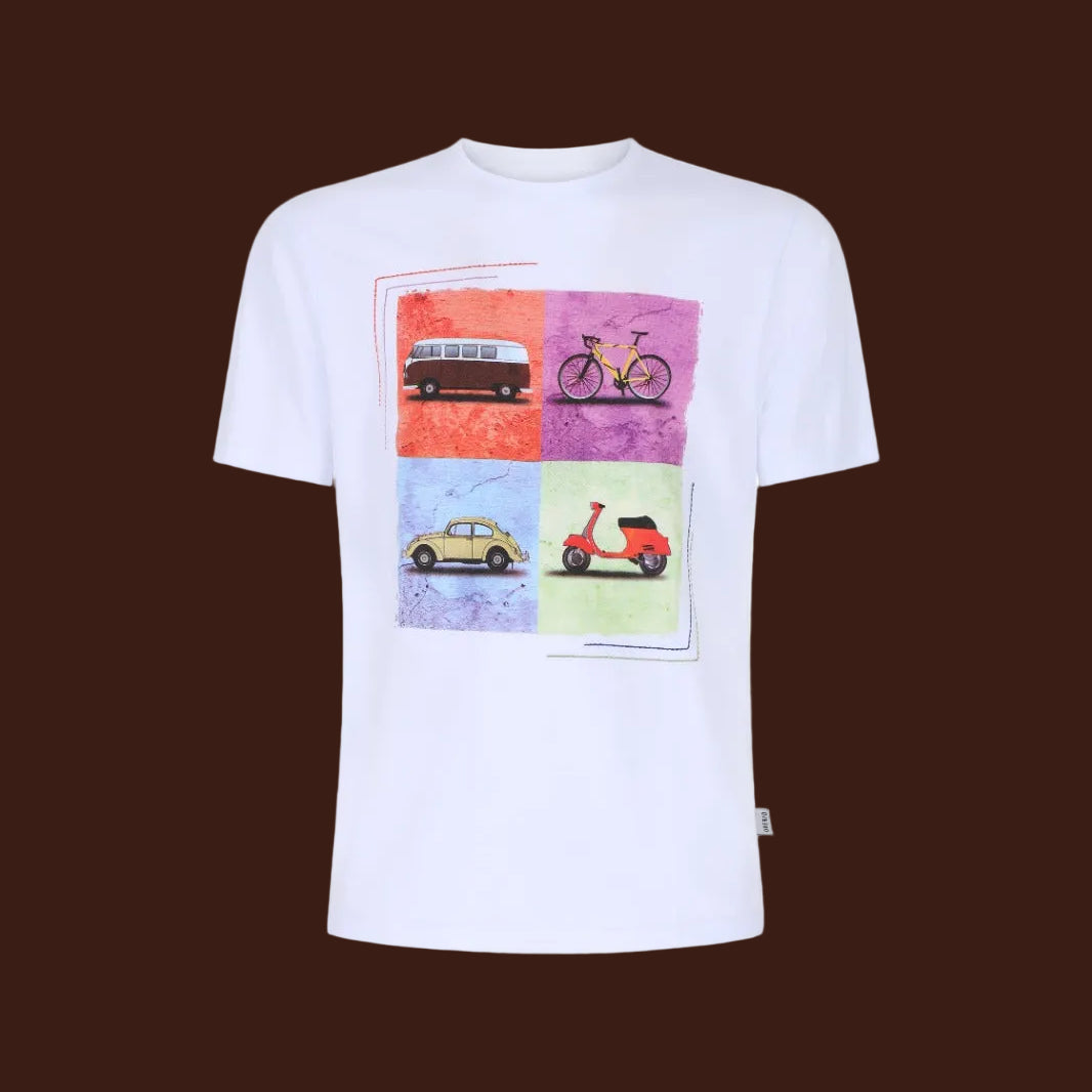 Over/D - T-shirt con stampa M/M
