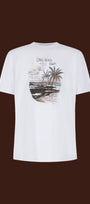 Over/D - T-Shirt con Stampa Beach M/M