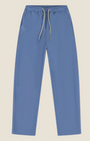 Madison Shop Over/D slim fit blue chino jogger pants with an elasticated drawstring waist in a polyester blend.
