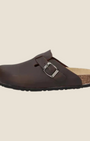 Sabot uomo Madison Shop Rafting Goldstar in pelle ingrassata marrone con fibbia regolabile e plantare ergonomico