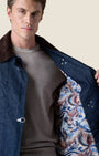 Sahariana Aviator Denim Lavaggio 0 imbottita con collo in Velluto e fodera interna in tessuto V2 (2)