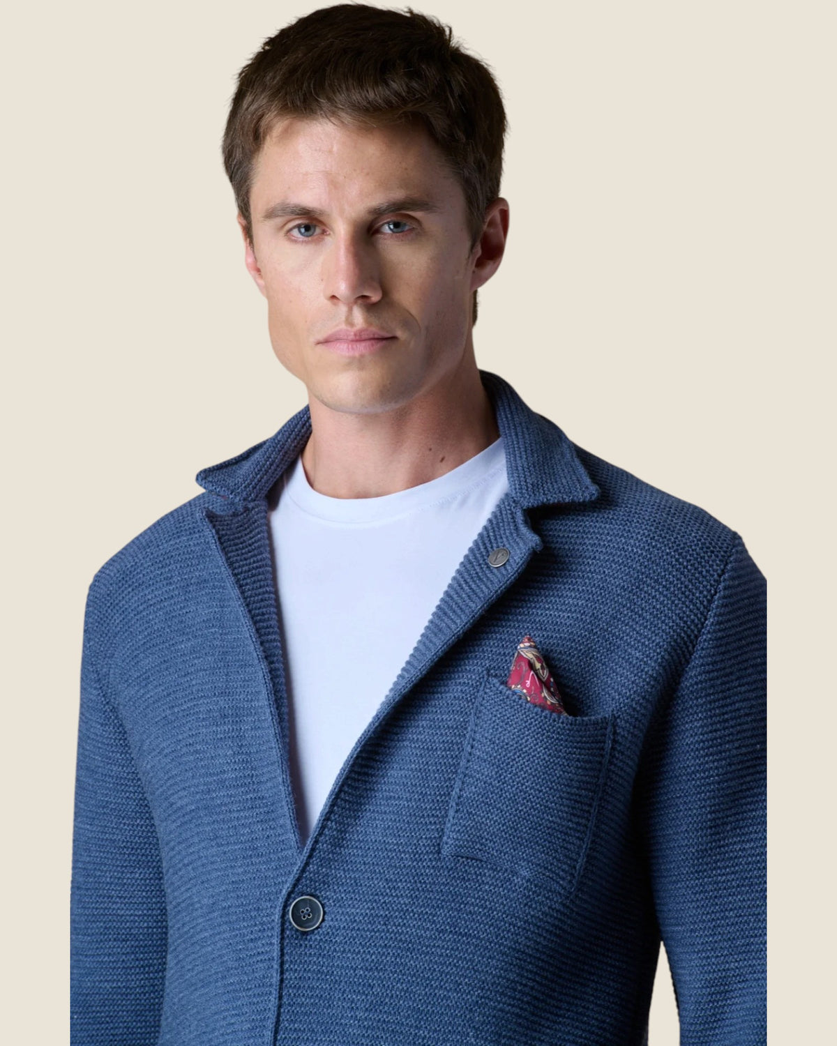Giacca Monopetto Links Jeans con pochette e interno collo in tessuto V2 (4)