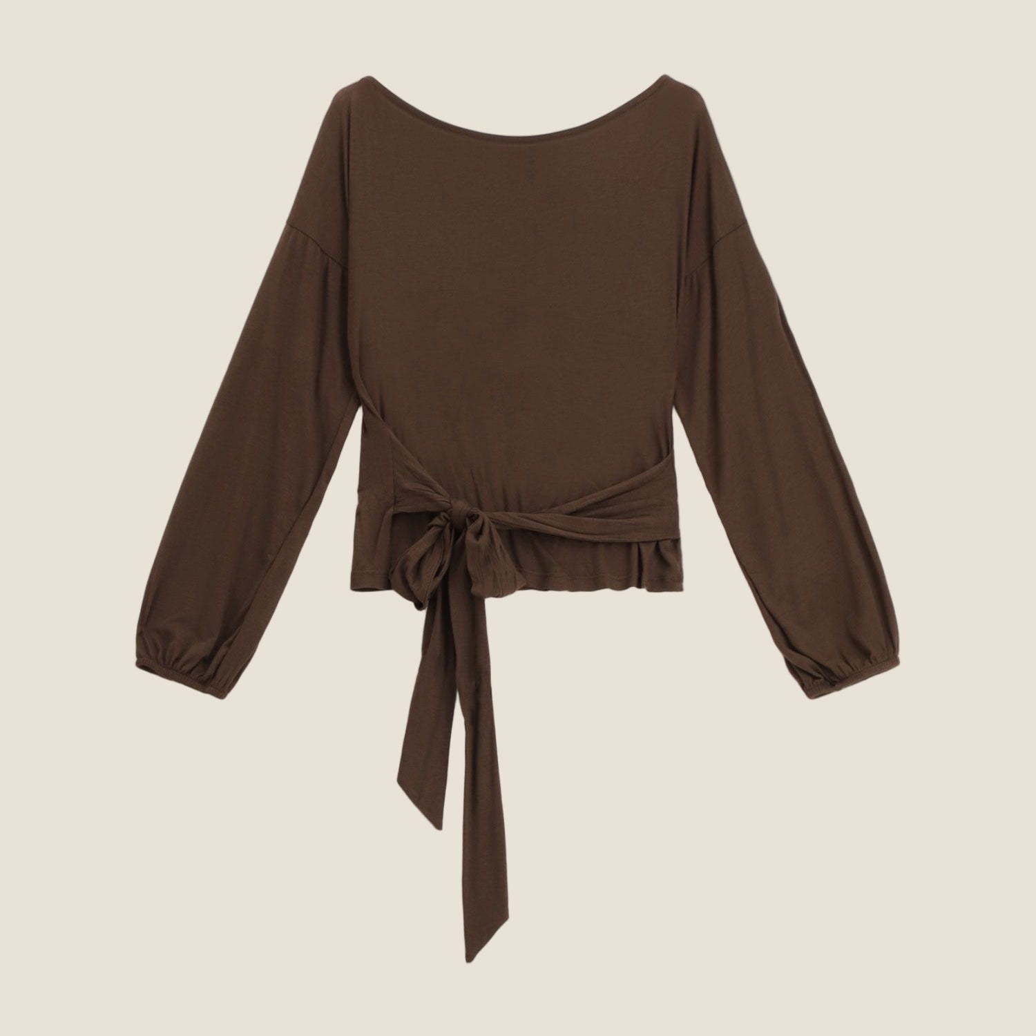 Dixie Blusa con maniche lunghe e nodo