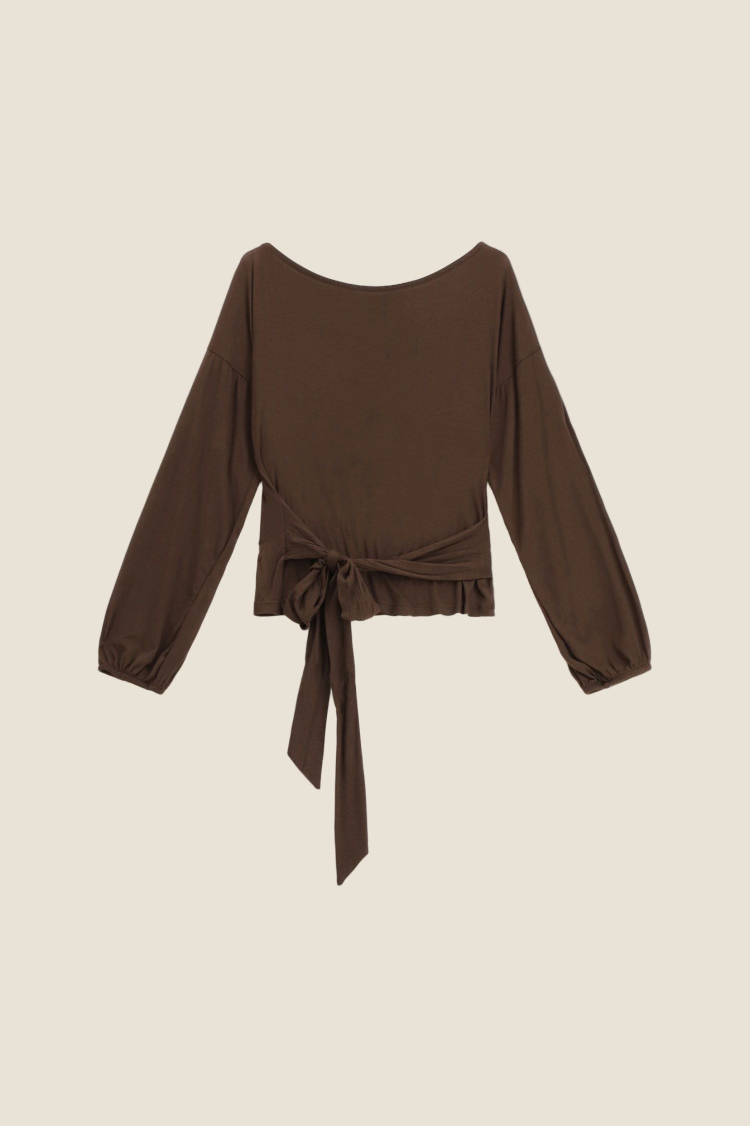Dixie Blusa con maniche lunghe e nodo