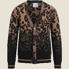 Gaelle Paris Cardigan uomo maculato