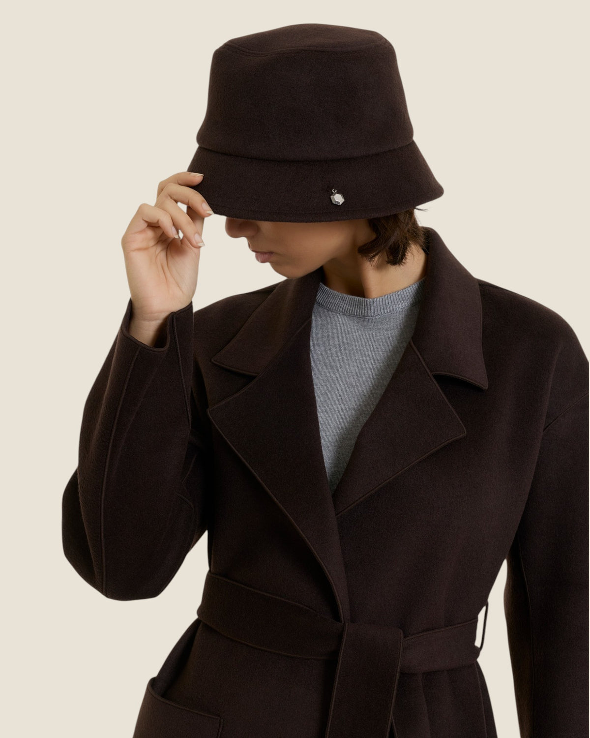 CAPPELLO BUCKET Chocolate Tor (1)