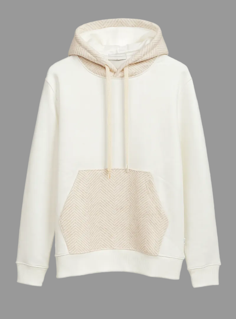 OVER/D Felpa con Cappuccio Combinata