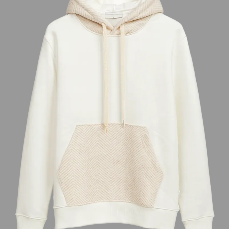 OVER/D Felpa con Cappuccio Combinata