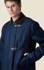 Sahariana Aviator Denim Lavaggio 0 imbottita con collo in Velluto e fodera interna in tessuto V2 (4)