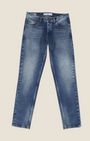 Jeans Madison Shop Over/D Luis in denim di cotone blu con lavaggio medio e gamba dritta a cinque tasche