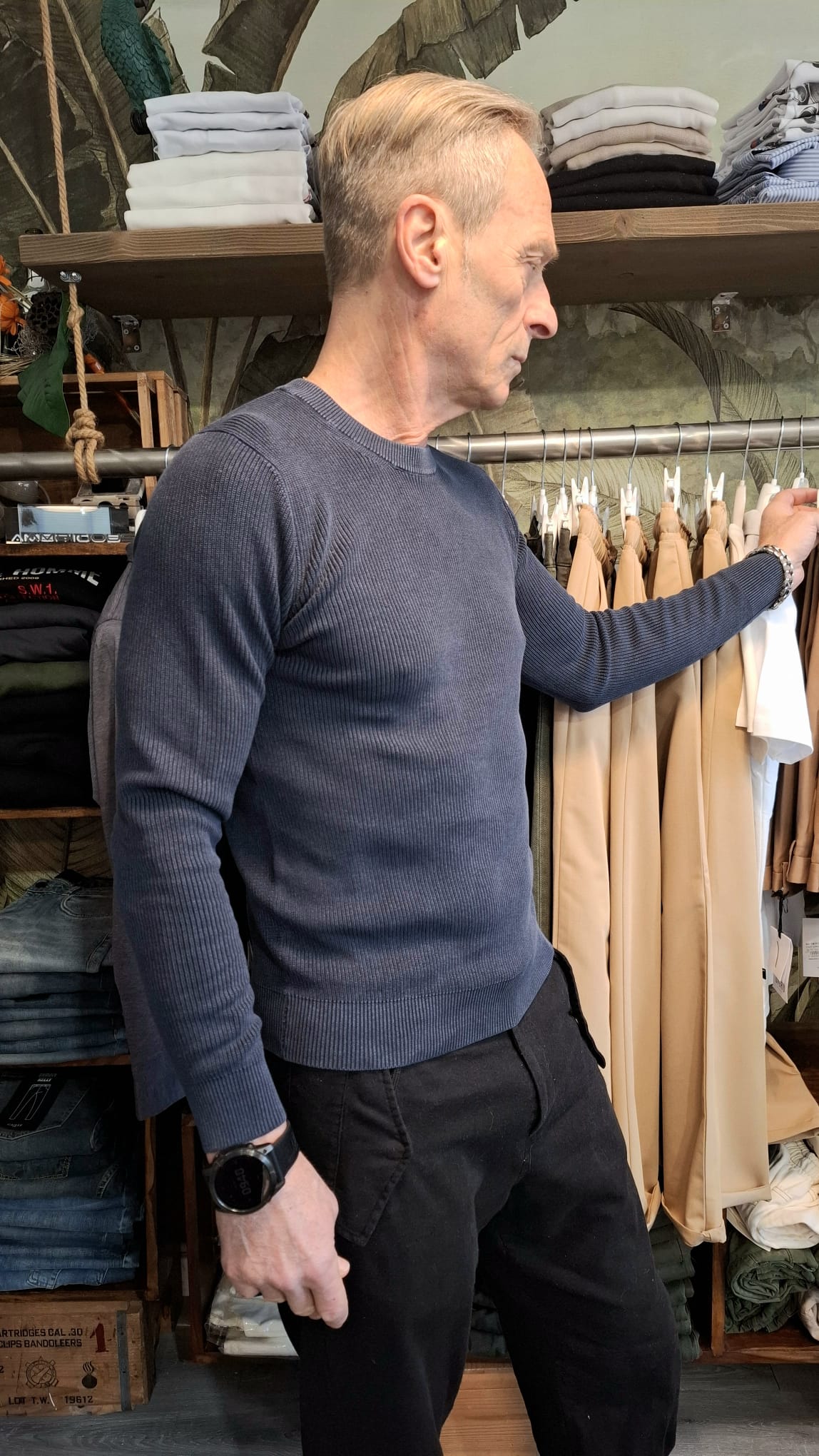 OverD-pullover paricollo