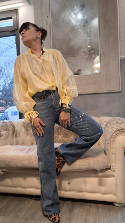 Dafne-jeans cristalli